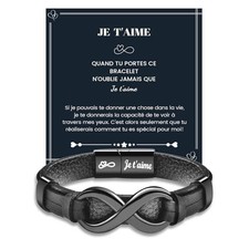 MANVEN Bracelet Cuir Homme