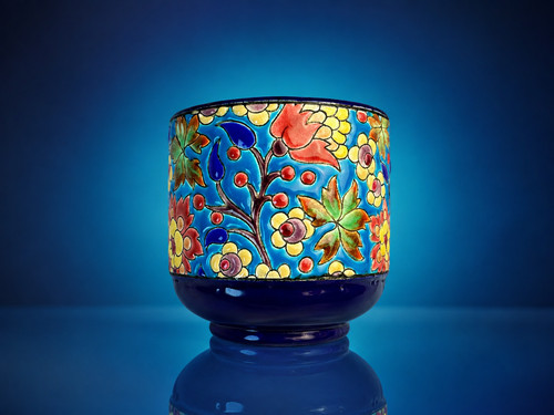 Cache pot émaux longwy - cache-pot, de