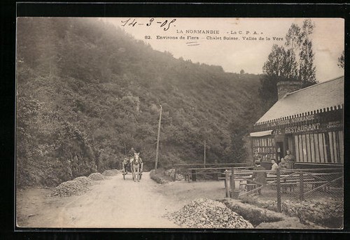 Cpa flers chalet suisse - cpa,