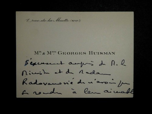 Huisman georges carte de - huisman,