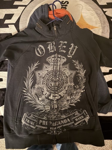 Vintage obey full zip - full,
