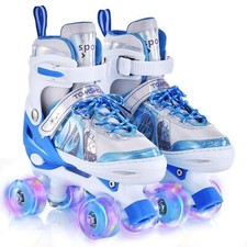 Patins à roulettes Fille Roller Enfant Fille avec LED Lumineuse Roues Rollers...