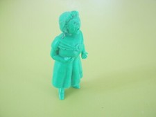 FIGURINE TINTIN LAC AUX REQUINS MONOCHROME VIEILLE DAME TBE