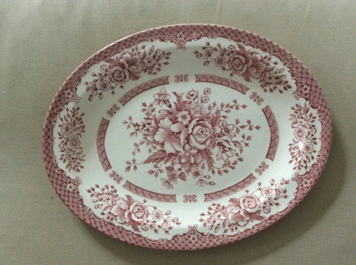 Ancien plat ovale - plat,