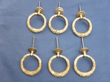 6 poignées anneaux rosaces D