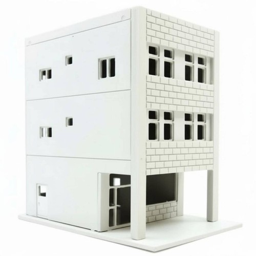 Maquette bâtiment japonais - maquette, de