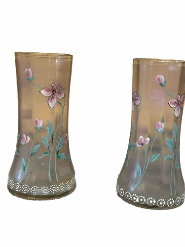 Paire vases verre - paire,