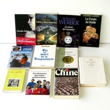 lot 11  livres romans grand format L'amour est une ile Gallay- Werber-Etienne-