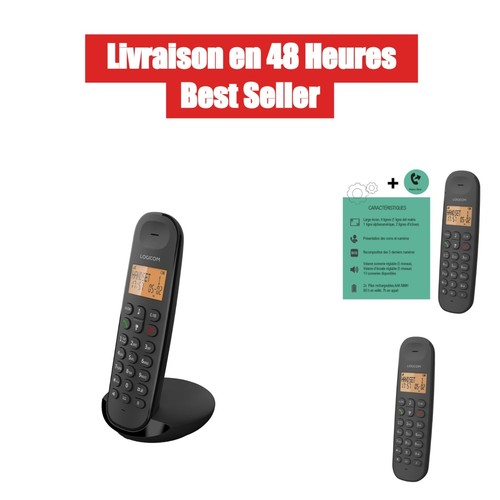 Téléphone sans fil logicom - téléphone,