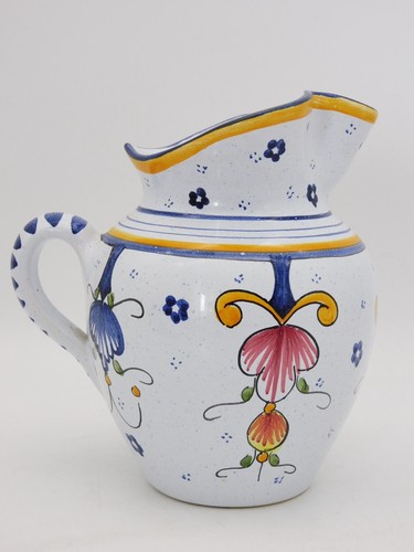 Pichet pincé faience vieux - pincé,