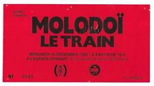 RARE / TICKET BILLET CONCERT - MOLODOÏ : LIVE A PARIS FRANCE 1992 BERURIER NOIR