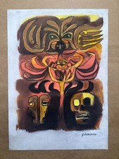 OSWALDO GUAYASAMIN Dessin sur
