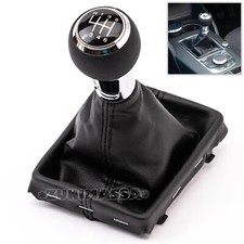 pour AUDI A3 8V CUIR POMMEAU LEVIER DE VITESSE 6 VITESSES MANUEL SOUFFLET GUÊTRE
