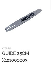GUIDE CHAINE TRONCONNEUSE ECHO