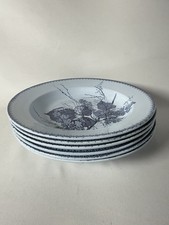 Lot de 6x Assiettes Creuses SARREGUEMINES  Faïence Ancienne