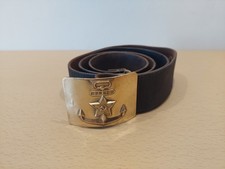 Ceinture militaire en cuir soviétique de la marine. URSS Army. Sailor. Origin...