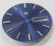 1 CADRAN D'ORIGINE STOCK LIP 1970 MONTRE BLEU