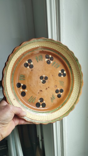Ancien plat terre cuite - ancien,