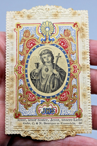 Ancienne image pieuse canivet - image,