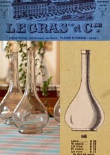 ancienne bouteille verrerie Legras St Denis late XIXe Début XXe carafe Bistrot