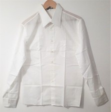 CHEMISE Vintage blanche neuve en tissu fin "Tinelli San Remo" 70's 1970