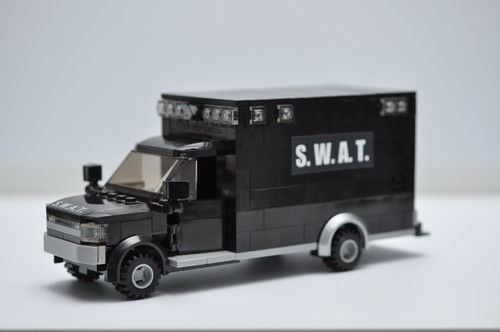 Swat truck police - swat, black