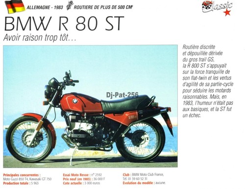 Fiche moto bmw - fiche,
