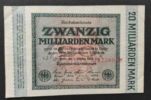 Billet allemagne 20 - :,