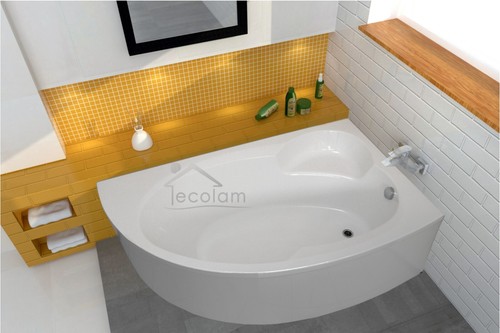 Baignoire angle carmen - baignoire,