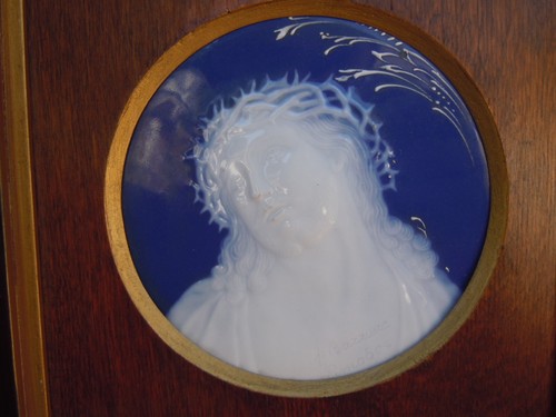 Tableau christ porcelaine - christ,
