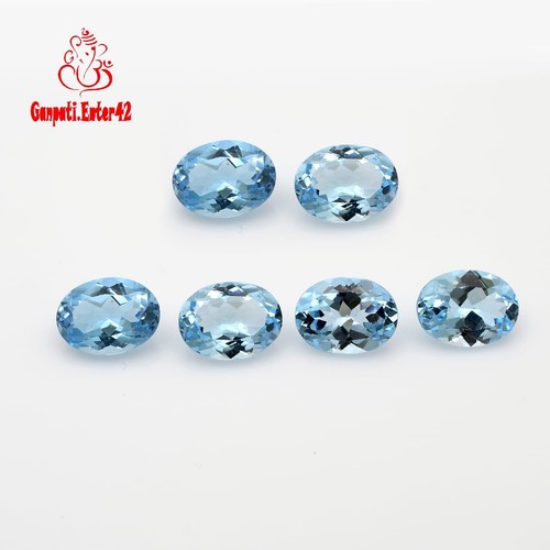 Topaze bleu ovale facettes - topaze, à