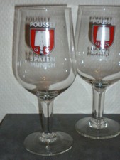 2 ANCIENS VERRES A BIERE SUR