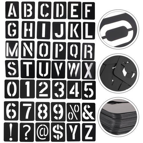 Pochoirs alphabet grands - de, l'alphabet