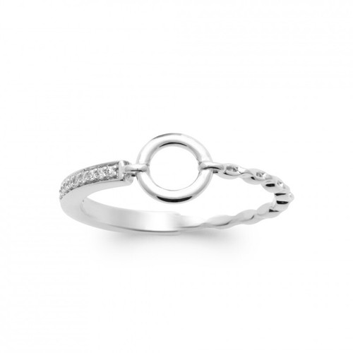 Bague pavé zirconium - bague,
