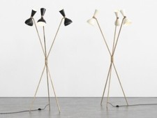 Lampadaire Spoutnik en laiton