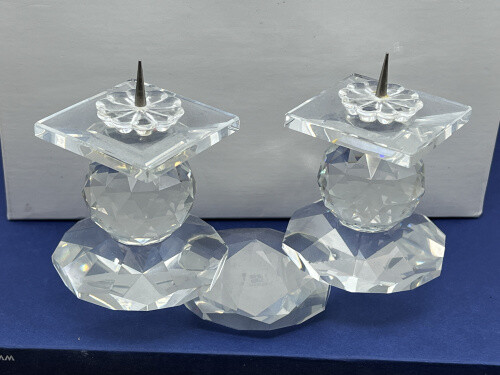 Figurine swarovski bougeoir - swarovski,