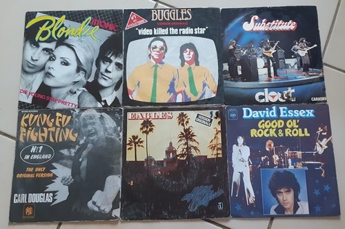 Lot disques vinyles 45 - de,