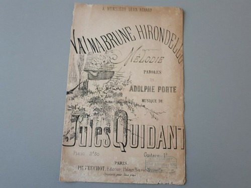Ancienne partition de - ,