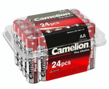 Boite de rangement de 24 piles alcalines Camelion LR6 LR06 AA Puissance 2800mah