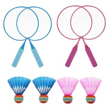  8 Pcs Raquette Badminton Enfant Petites Raquettes De Pour Enfants