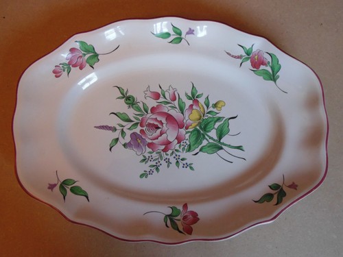 Plat ovale faience - plat, en
