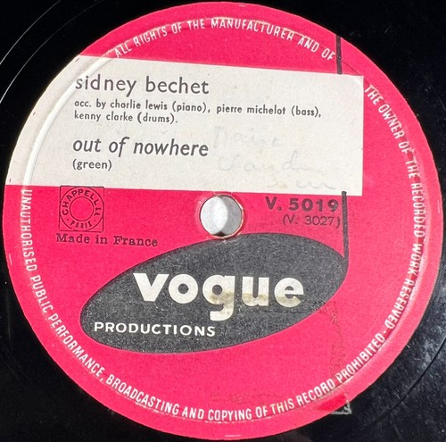 Sidney bechet out of - of, nowhere