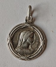 Medaille Rosa Mystica Argent Massif