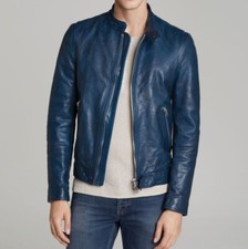 Veste de mode homme en cuir de