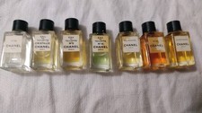 CHANEL lot de 7 échantillons, miniatures pleines, 5,19,22,cuir russie, bel Respi