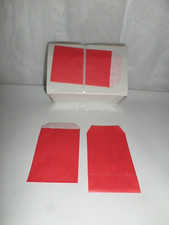 Boite de 250 Pochettes Sac Kraft Rouge 7 x 12 cm Neuf