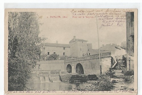 Poncin pont sur - poncin, ,