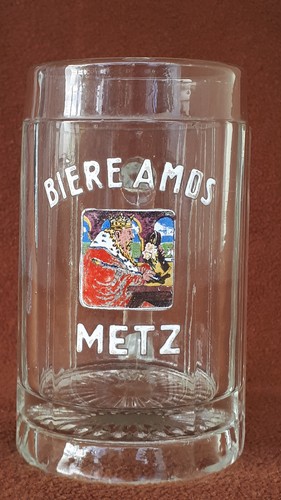 Chope verre émaillé bière - verre,