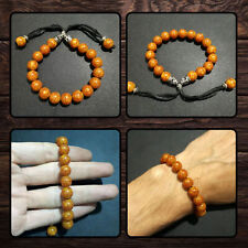 Bracelet Fait Main Cordon Marocain Imitation Ambre Perlé 10MM Cadeau...