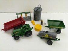 Tracteur Bottes Ballotin Paille Fermier Remorques tire lait Lot Jouets ferme pvc